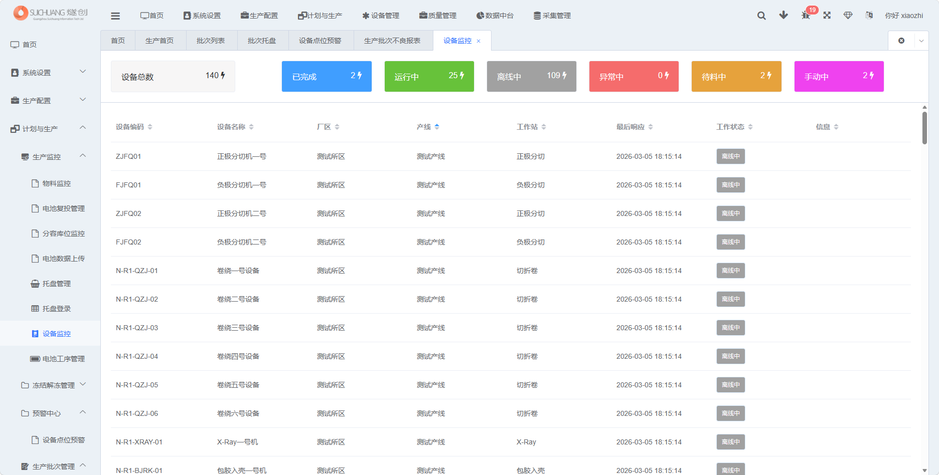 设备监控页面截图