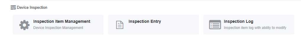 Equipment Inspection Function Screenshot