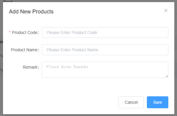 Add Product Screenshot