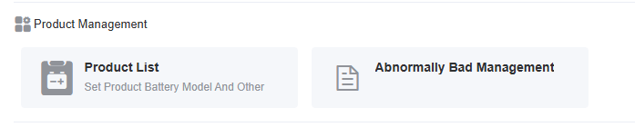 Product Model Function Screenshot
